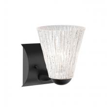 Besa Lighting 1WZ-NICO5GL-BK - Nico 5 Wall, Glitter Stone, Black Finish, 1x60W Medium Base