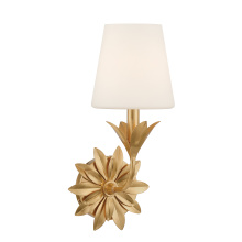 Crystorama 571-OP-GA - Broche 1 Light Antique Gold Sconce
