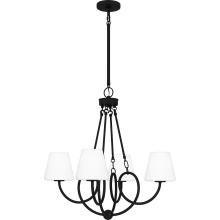 Quoizel ATK5027MBK - Atkins 4-Light Matte Black Chandelier