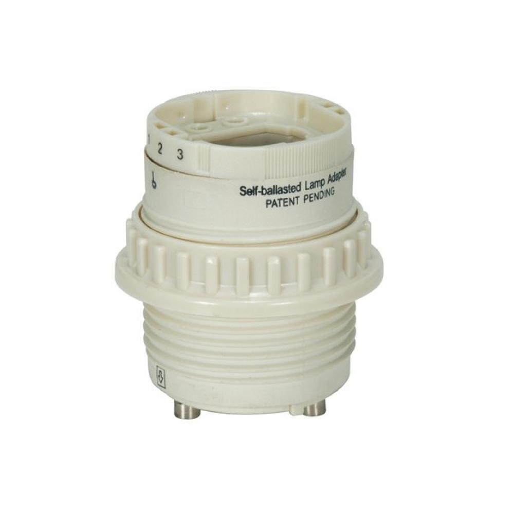 Phenolic Self-Ballasted CFL Lampholder With Uno Ring; 277V, 60Hz, 0.15A; 13W G24q-1 And GX24q-1;