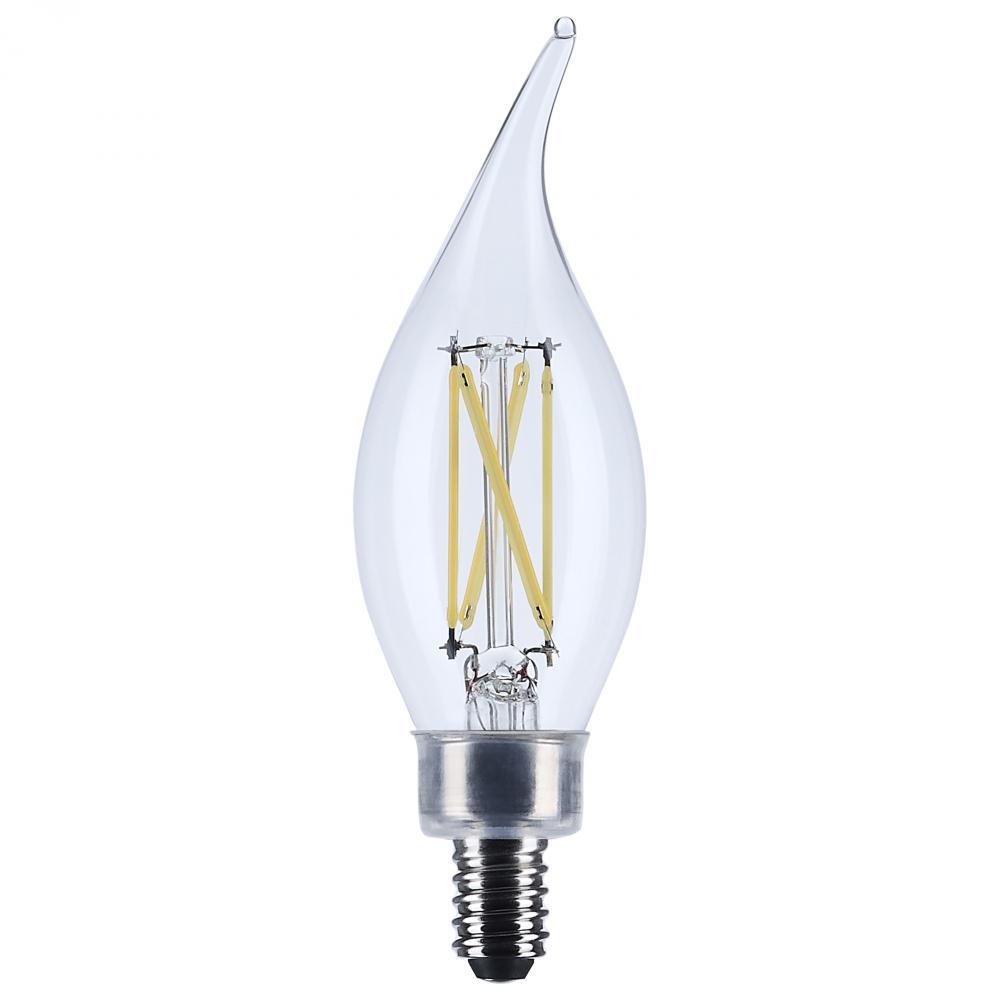 5.5 Watt CA10 LED; Candelabra Base; Clear; 5000K CCT; 120 Volt