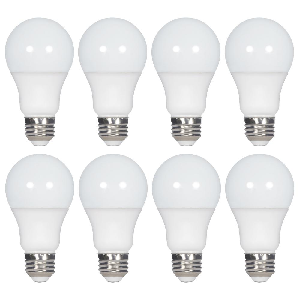 14 Watt A19 LED; 5000K; Non-Dimmable; E26; 80 CRI; 8-pack
