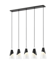 Z-Lite 828P7-5L-MB - 5 Light Linear Chandelier