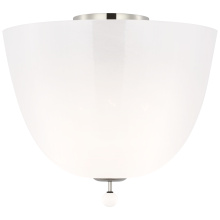 Visual Comfort & Co. Signature Collection ARN 4230PN-WSG - Brisa 14" Semi-Flush Mount