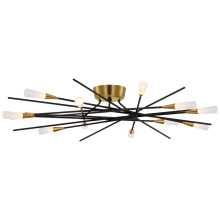 Visual Comfort & Co. Signature Collection CHC 4607BLK - Stellar 40" Radial Semi-Flush Mount