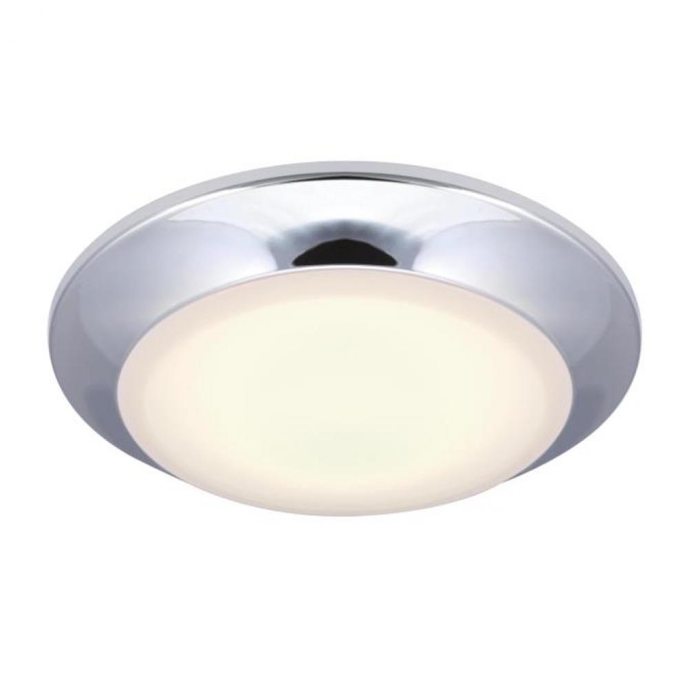 7.5 in. 16W Dimmable LED Surface Mount with Color Temperature Selection Chrome Finish