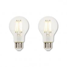 Westinghouse 5136100 - 6.5W A19 Filament LED Dimmable Clear 2700K E26 (Medium) Base, 120 Volt, Box, 2-Pack