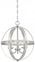 Westinghouse 6341900 - 3 Light Chandelier Brushed Nickel Finish
