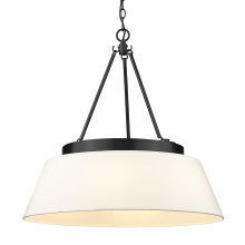 Golden 3189-6 BLK-MWS - Golden Lighting Penn 6-light Chandelier in Matte Black
