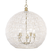 Golden 6933-5P BCB-WR - Golden Lighting Florence 5-light Pendant in Brushed Champagne Brass
