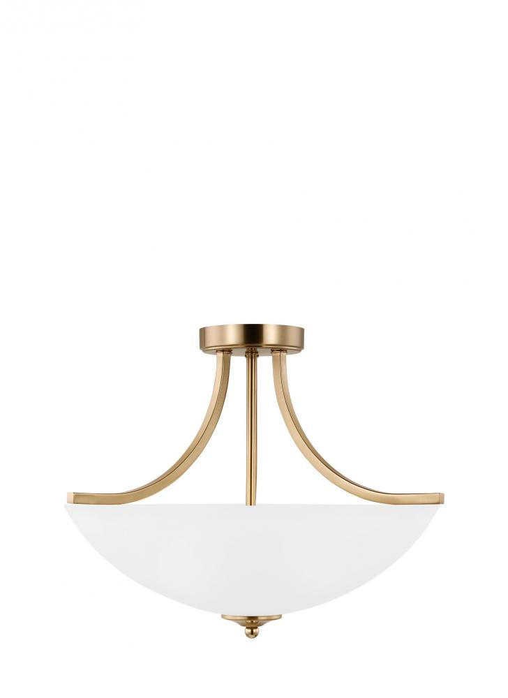 Geary Medium Three Light Semi-Flush Convertible Pendant