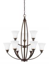Seagull - Generation 3113209-715 - Metcalf Nine Light Chandelier
