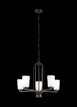 Seagull - Generation 3128905-710 - Franport Five Light Chandelier