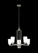Seagull - Generation 3128905-962 - Franport Five Light Chandelier