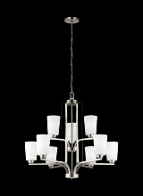 Seagull - Generation 3128909-962 - Franport Nine Light Chandelier
