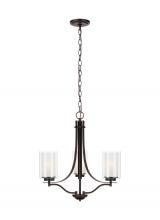 Seagull - Generation 3137303-710 - Elmwood Park Three Light Chandelier