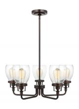 Seagull - Generation 3214505-710 - Belton Five Light Up Chandelier