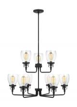 Seagull - Generation 3214509-112 - Belton Nine Light Up Chandelier