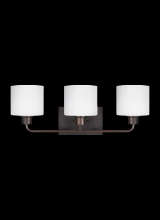Seagull - Generation 4428803-710 - Canfield Three Light Wall / Bath
