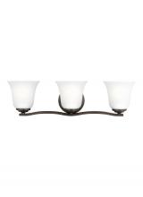 Seagull - Generation 4439003-710 - Emmons Three Light Wall / Bath