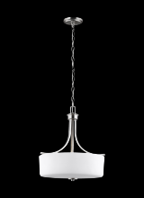 Seagull - Generation 6528803-962 - Canfield Three Light Pendant
