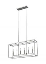 Seagull - Generation 6634506-962 - Moffet Street Six Light Island Pendant