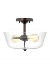 Seagull - Generation 7714502-710 - Belton Two Light Ceiling Semi-Flush Mount