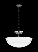 Seagull - Generation 7715202-05 - Kerrville Two Light Semi-Flush Convertible Pendant