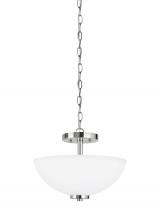 Seagull - Generation 77160-05 - Two Light Semi-Flush Convertible Pendant