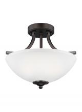 Seagull - Generation 7716502-710 - Geary Small Two Light Semi-Flush Convertible Pendant