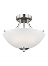 Seagull - Generation 7716502-962 - Geary Small Two Light Semi-Flush Convertible Pendant