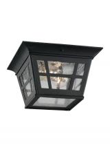 Seagull - Generation 78131-12 - Herrington Two Light Outdoor Ceiling Flush Mount