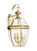Seagull - Generation 8040-02 - Lancaster Three Light Outdoor Wall Lantern
