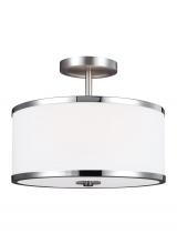 Seagull - Generation SF335SN/CH - Prospect Park Semi-Flush Mount