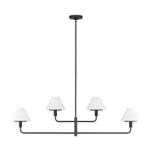 Seagull - Generation GLC1244MBK - Mendota Four Light Chandelier