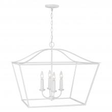 Capital Fixture Comp 350641XW - 4-Light Foyer Pendant Lantern in Textured White