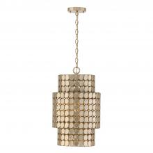 Capital Fixture Comp 354111HB - 1-Light Medallion Cylindrical Pendant in Champagne Brass