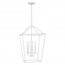 Capital Fixture Comp 550641XW - 4-Light Foyer Pendant Lantern in Textured White