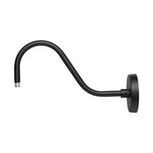Capital Fixture Comp 936304BK - 14.5 Inch Outdoor Goose Neck Wall Mount