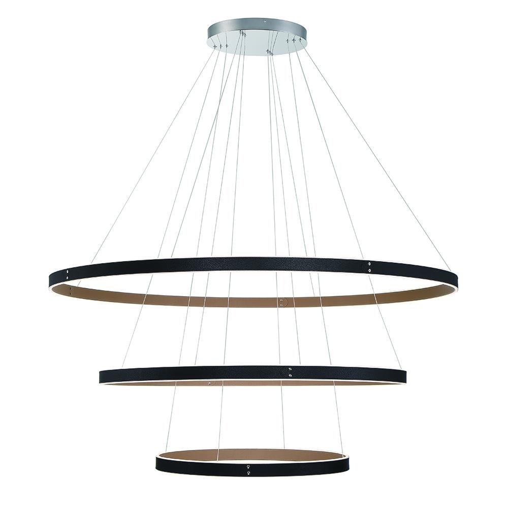 VERDURA,3 RING CHANDELIER,BLK