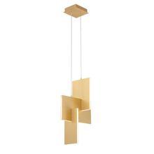 Eurofase 37347-017 - COBURG,PENDANT,LED,SML,GOLD