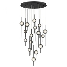 Eurofase 39465-016 - BARLETTA,16LT LED CHAND, BLK