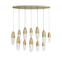 Eurofase 43861-035 - ECROU,12LT OVAL CHANDELIER,GLD
