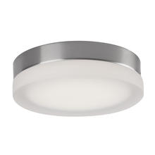 KUZCO Lighting FM3511-BN - Bedford 11-in Brushed Nickel/Frosted LED Flush Mount