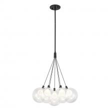 KUZCO Lighting CH3117-BK - Bolla 16-in Black LED Chandelier