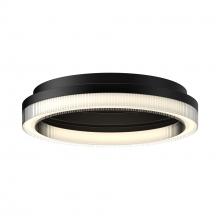 KUZCO Lighting FM46116-BK-3CCT-UNV - Calix 16-in Black LED Flush Mount
