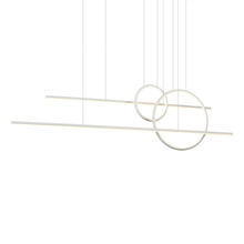 KUZCO Lighting MP14956-WH - Chute Calypso 56-in White LED Multi Pendant