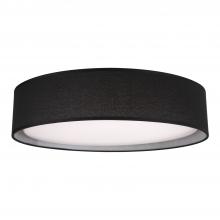 KUZCO Lighting FM7920-BK-5CCT - Dalton 20-in Black LED Flush Mount