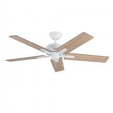 KUZCO Lighting CF78752-WH-NLW - Erikson 52-in White FAN Ceiling Fan