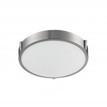 KUZCO Lighting 501102-LED - Floyd 11-in Brushed Nickel LED Flush Mount